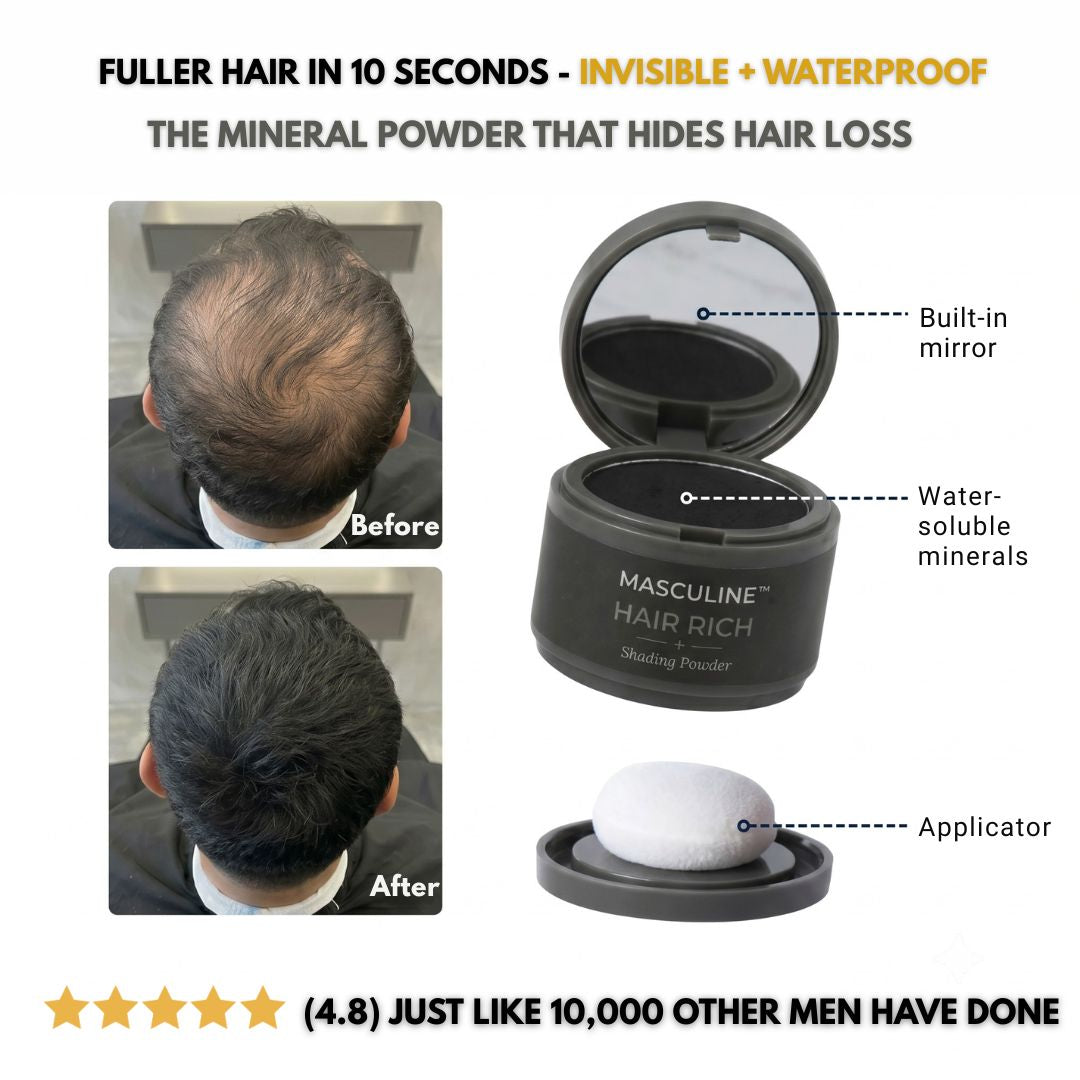Masculine HairRich™ - Premium Hair Loss Filler For Men