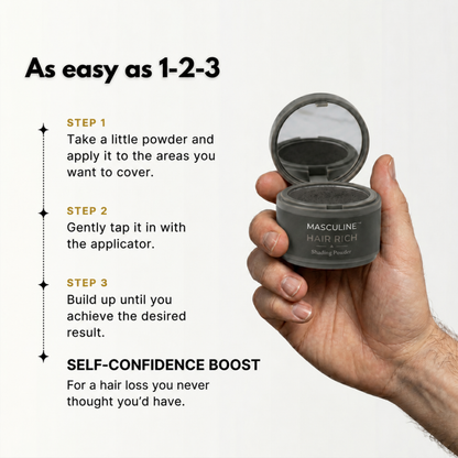 Masculine HairRich™ - Premium Hair Loss Filler For Men